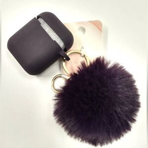 Free with Purchase Key Chain iPod Case w/ Faux Fur Ball New